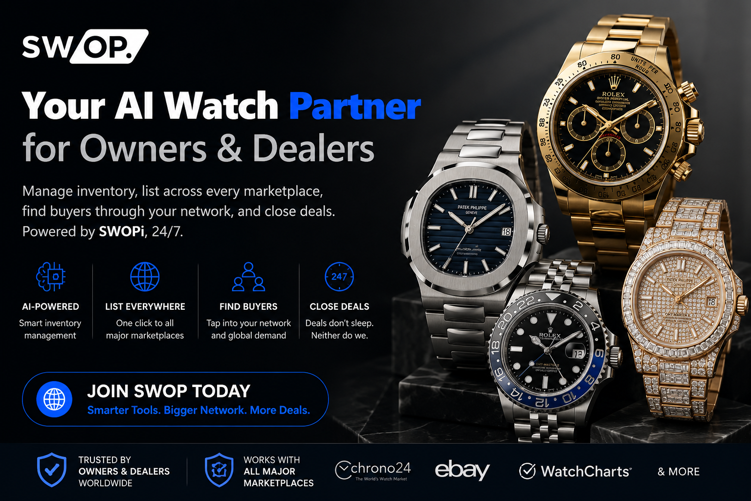 SWOP — your AI watch partner for owners and dealers