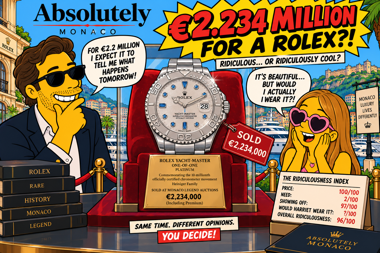 Someone Paid €2.234 Million for This Rolex. Obviously, It Was in Monaco.